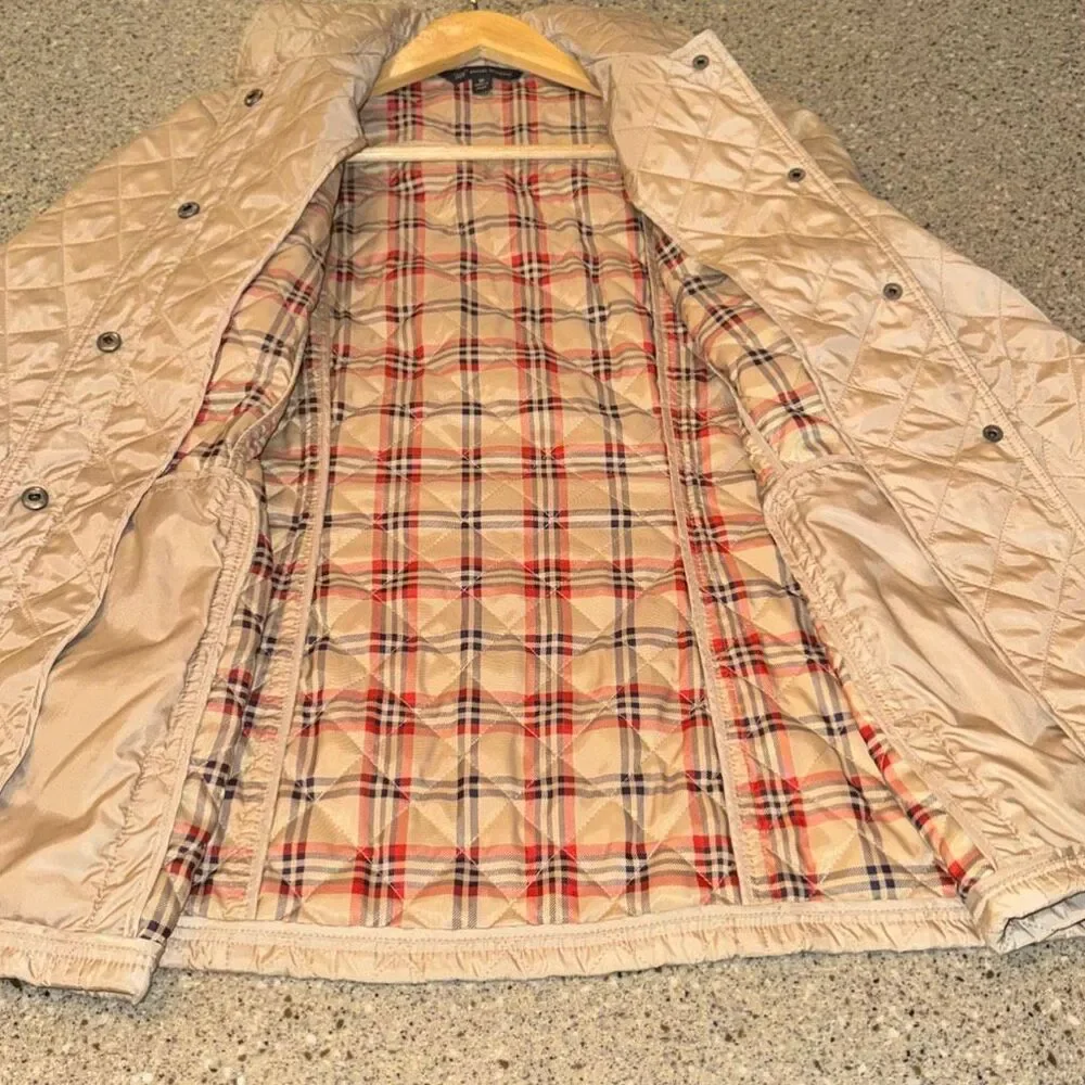 BROOKS BROTHERS 346 Quilted Barn Jacket British Plaid Lined